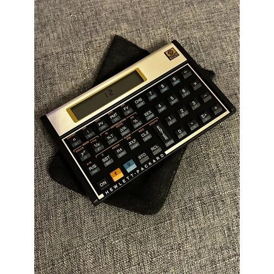 Hp 12c Gold Impecável | Com Capinha | Funcionando 100% Dourado-escuro