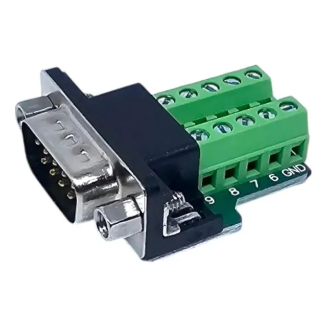 Modulo Db9 Rs232 A Serial Con Carcasa Y Bornera Macho Hembra
