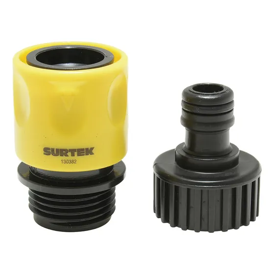 Conector Rápido Para Manguera Surtek 130382 Color Amarillo