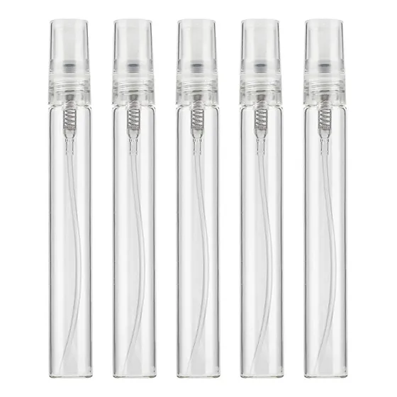 Frasco Botella Vidrio Atomizador Spray 10ml Pack X 5.