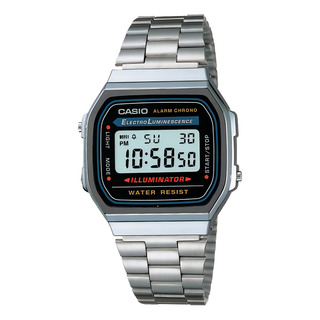 Reloj Pulsera Digital Casio A-168wgg Con Correa De Acero Inoxidable Color Plateado - Fondo Gris/negro/azul Reloj Pulsera Digital Casio A-168wgg Con Correa De Acero Inoxidable Color Plateado - Fondo Gris/negro/azul