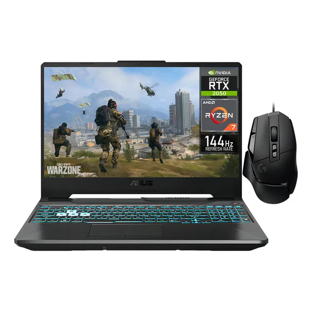 Laptop Gamer Asus Tuf Gaming A15 Nvidia Geforce Rtx 2050 Amd Ryzen 7 16gb Ram 512gb Ssd Windows 11 Home Mouse Gamer Logitech G502