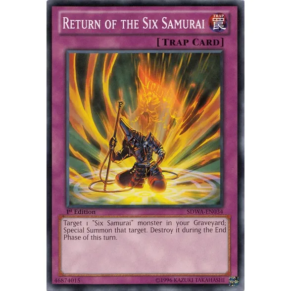 Yu-gi-oh Return Of The Six Samurai - Common Frete Incluso