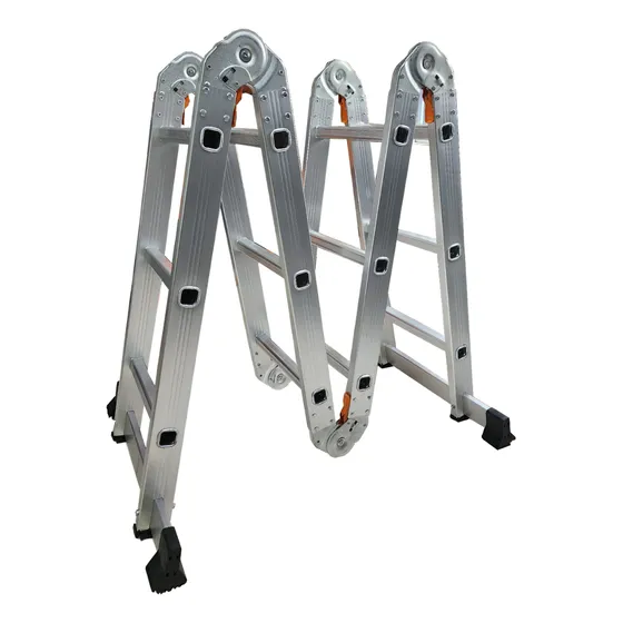 Escalera Multifuncional De 12 Pasos En Aluminio 