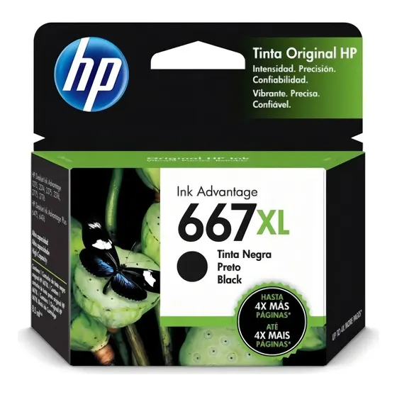 Cartucho Hp 667xl Preto 8,5ml