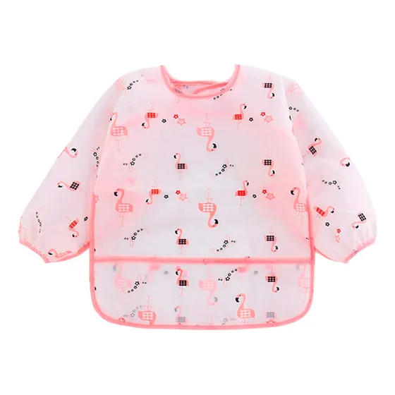 Babero Mangas Largas Impermeable Flamingo 2 A 4 Años Úpale