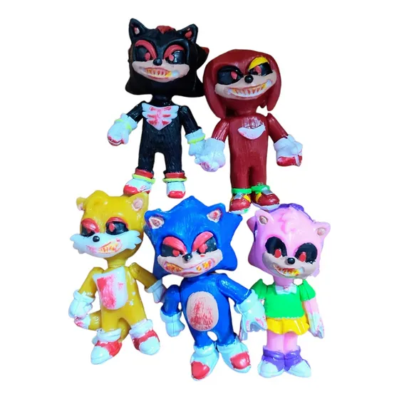 Set De Figuras Sonic Exe Y Sus Amigos Bootleg Env Gratis 