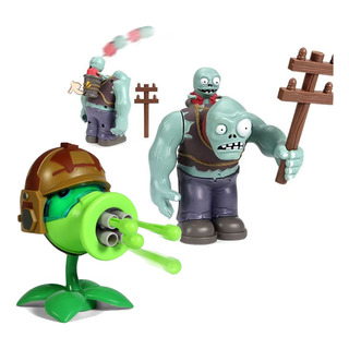 Plantas Contra Zombis Gargantuar Y Gatling Pea Toys Set Plantas Contra Zombis Gargantuar Y Gatling Pea Toys Set
