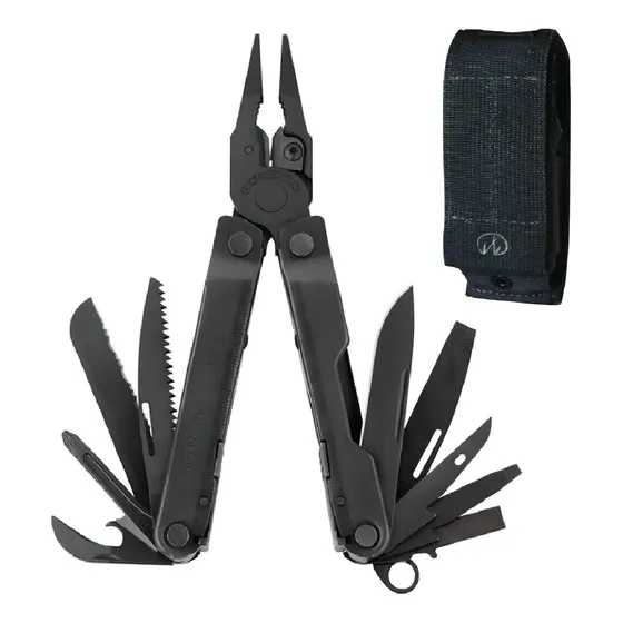 Cortapluma Leatherman Rebar Black Color Negro Con 17 Herramientas