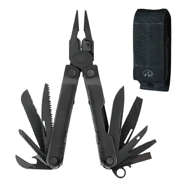 Cortapluma Leatherman Rebar Black Color Negro Con 17 Herramientas