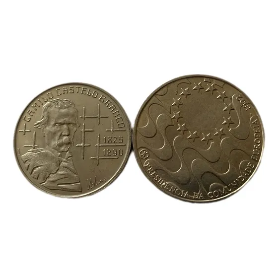 Portugal- 100 E 200 Escudos 1990 E 1992 - Frete Grátis