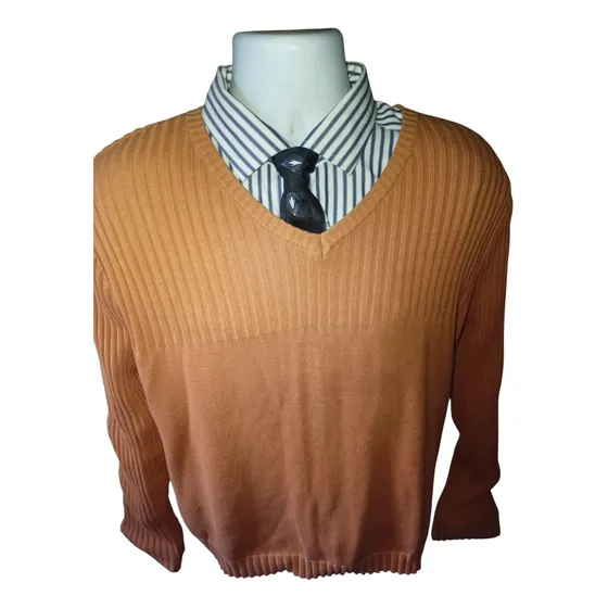 Elegante Sweater De Vestir De Hombre Talla L. Marca Bob's