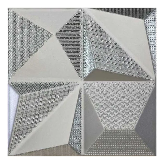 Revestimiento Decorativo Dune Multishapes Silver 25x25 Cm