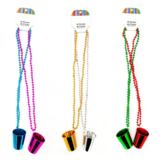 Collar Perla Colores Surtidos Beads Fiesta Cotillón