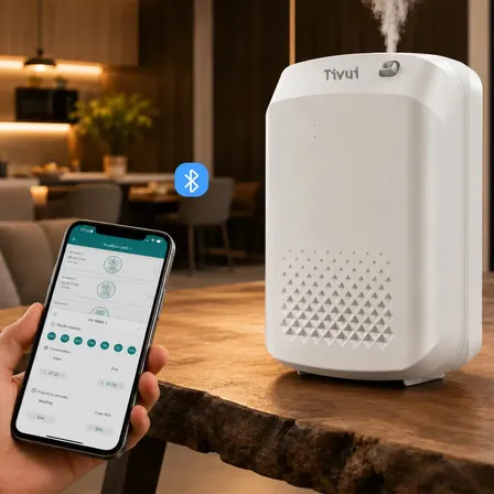 Aromatizador Profissional Cobertura 3000 Sq Ft Máquina Difusor Oleo Essencial Eletrico Controle Remoto Bluetooth Cobertura Para Hotel Loja Academia Capacidade 400mL 127/220V Bivolt