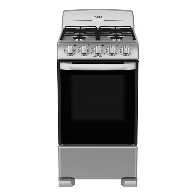 Estufa De Piso Mabe 50 Cm 4 Quemadores Gris Em5030bais1