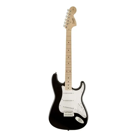 Guitarra eléctrica Squier by Fender Affinity Series Stratocaster de álamo black brillante