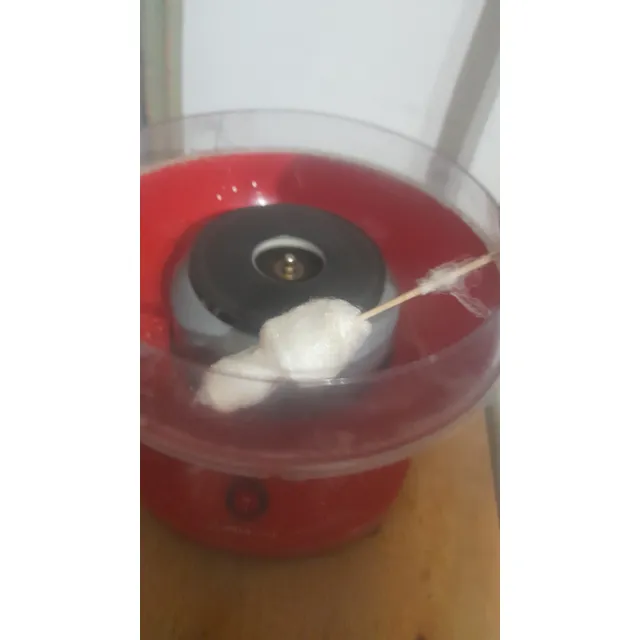Maquina Copo Nieve Algodon  De Azucar Con Detalles Rojo