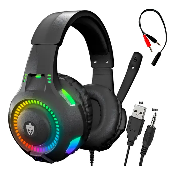 Fone De Ouvido Gamer Headset Evolut Para Pc Celular Consoles