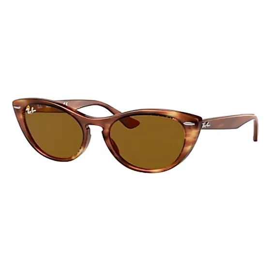 Óculos de sol Ray-Ban Wayfarer Nina tamanho Médio armação gloss tortoise y lente brown