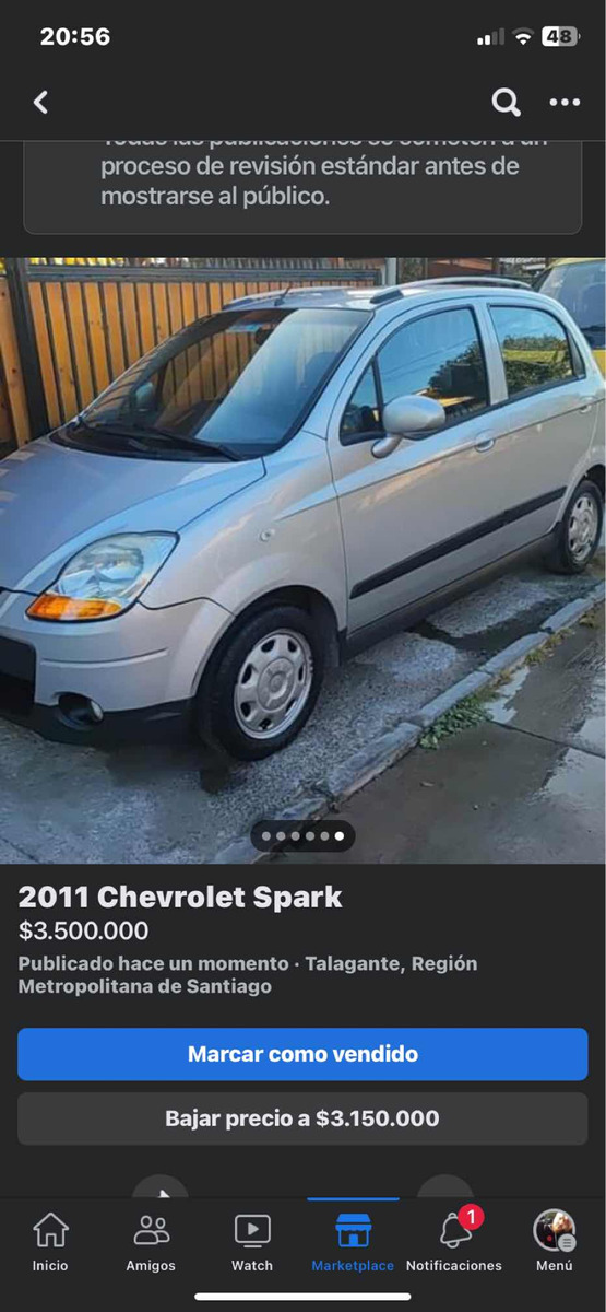 Chevrolet Spark Lt Sin A/c