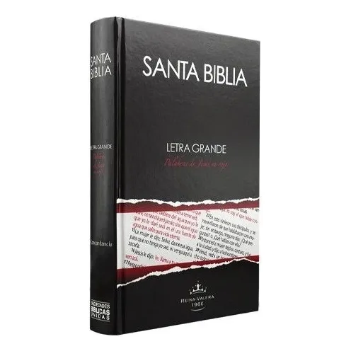 Santa Biblia Letra Grande Palabras de Jesús En Rojo Reina Valera 1960 Editorial Sociedades Biblica Unidas