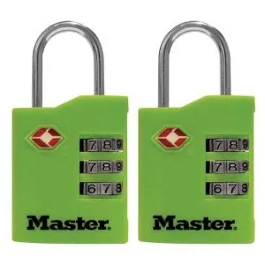 Master Lock Tsa-4684t Aceptado Lock Colores Surtidos 2-pack