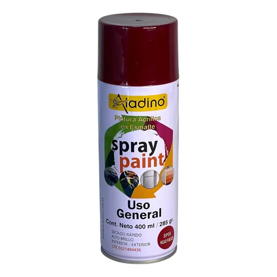 Pintura En Spray Esmalte Rojo Fuego 400cm Aladino