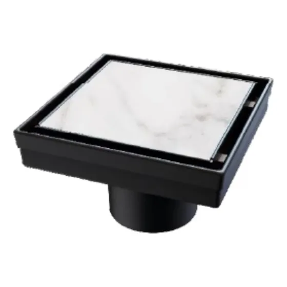 Nova Desague Rejilla Decorativo 10x10 Negro Mate 0053