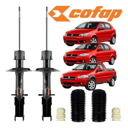 Amortecedor Dianteiro Cofap Com Kit Strada 1.4 Palio Siena