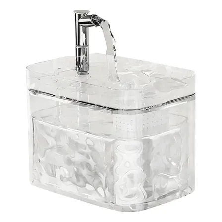 Bebedouro Água Para Gatos E Cães 1,5l-anti-cálculo-portátil 5 Transparente