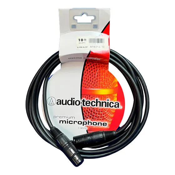 Cable De Micrófono Premium De 3m At8314-10 Audio Technica