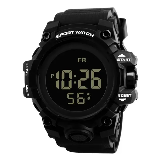 Reloj Digital Pulsera Con Cronometro Alarma Y Luz Display