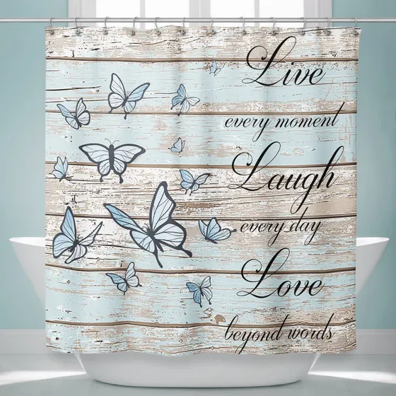 Fablus Cortina Ducha Inspiradora Para Baño 72  Ancho X Largo