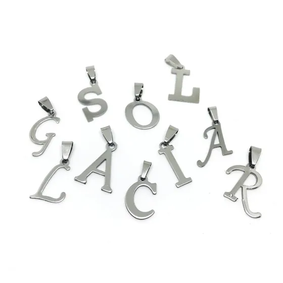 Dije Letras Iniciales Acero Quirurgico A Eleccion - Ideal Regalar O Souvenires  - Consulta Tambien Por Packs Mayoristas