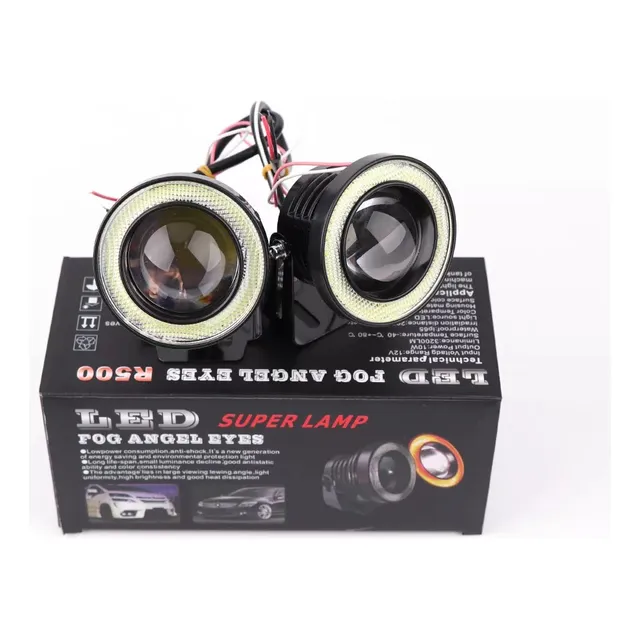 Faro Led Ojo De Angel Antinieblas 3 Pulgadas Carro Moto Par