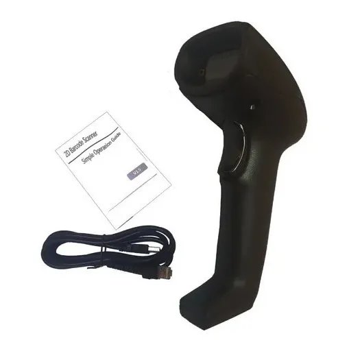 Pistola Codigo Barras Qr 2d Barcode Usb Con Base Alambrica