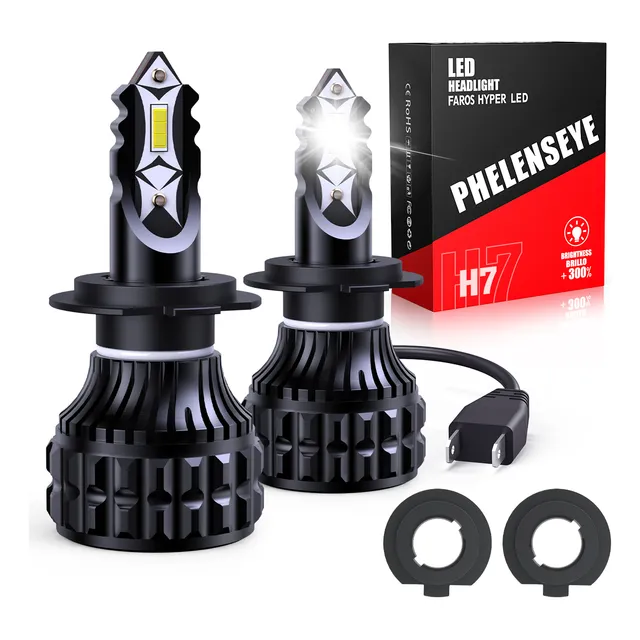 Auto Kit De Faros Led H4 9005 H11 H7 Focos 110w Phelenseye