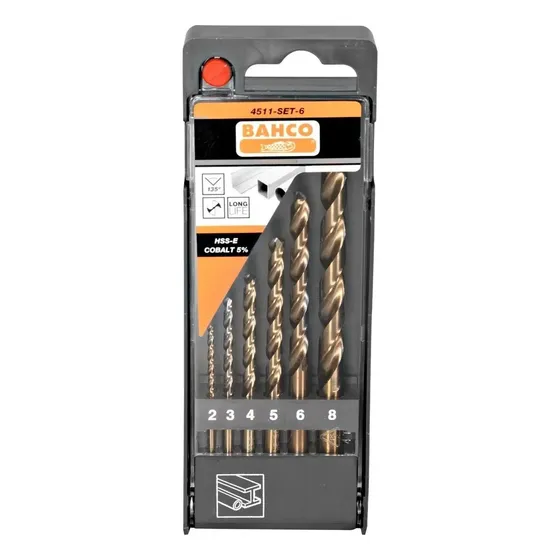 Juego Brocas De Cobalto Para Metal 6 Piezas 4511-set-6 Bahco