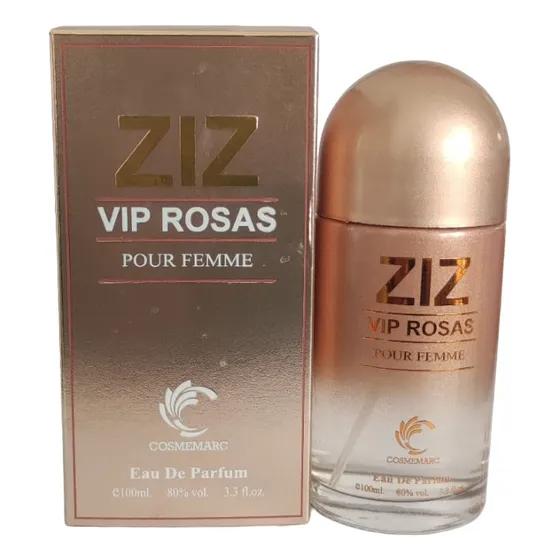 Perfume Mujer Cosmemarc Ziz Vip Rosas - 100ml Volumen De La Unidad 100 Ml