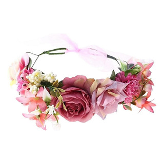 Diadema De Flor Artificial De Mujeres Con Cinta De Boho Diadema De Flor Artificial De Mujeres Con Cinta De Boho