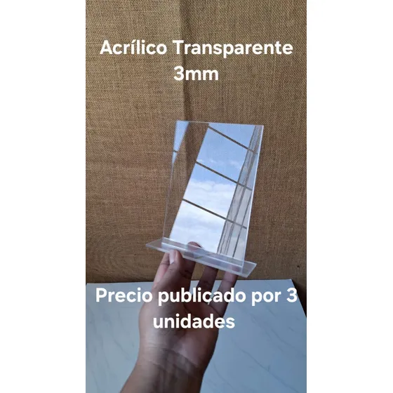 Lamina De Acrilico Transparente 3 Mm