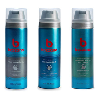 Espuma De Barbear Bozzano Refrescante + P Sensível + Hidrata Espuma De Barbear Bozzano Refrescante + P Sensível + Hidrata