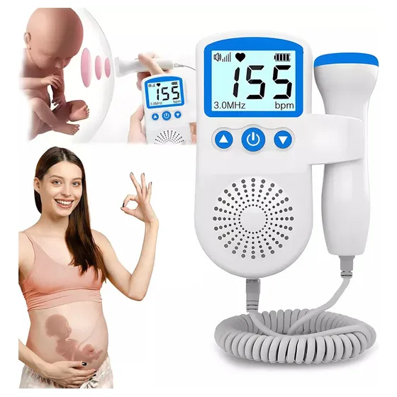 Baby Detector De Frecuencia Cardíaca Fetal Portátil Doppler