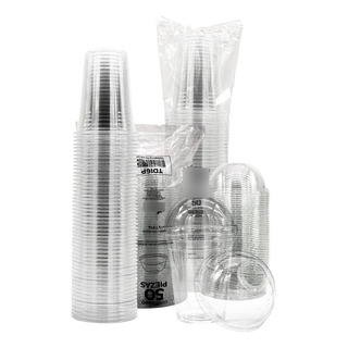 Paquete Vaso Pet Biocup 50 Juegos 16 Oz (con Tapa Domo) Paquete Vaso Pet Biocup 50 Juegos 16 Oz (con Tapa Domo)