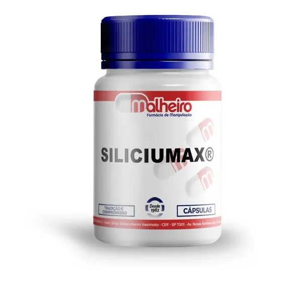 Siliciumax® Silício Orgânico 300 Mg 60 Cápsulas Autentico
