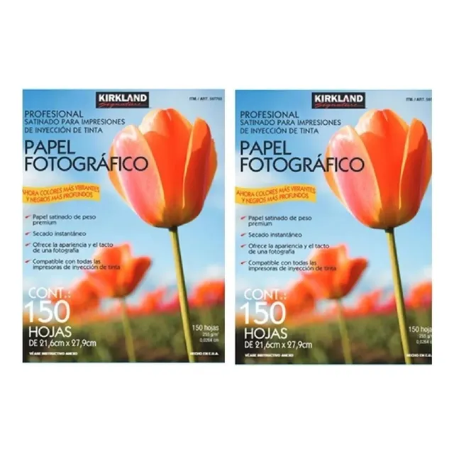 4 Pack Papel Fotográfico Kirkland