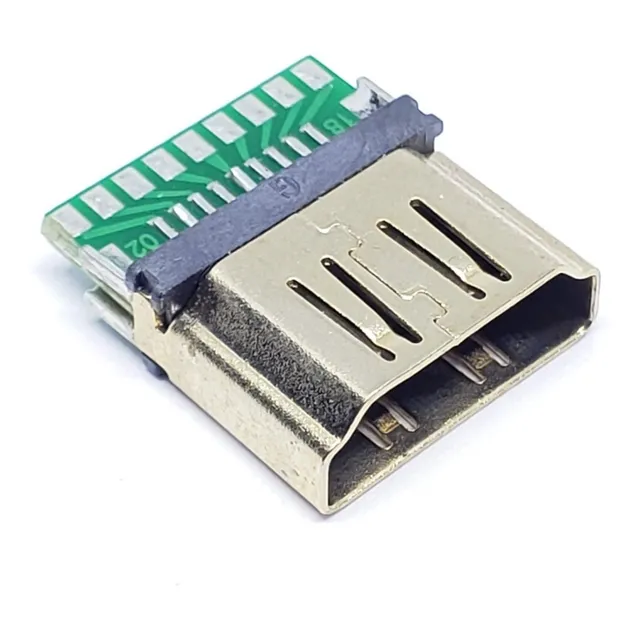 Ficha Hdmi Hd 19 Pin Hembra Para Soldar 