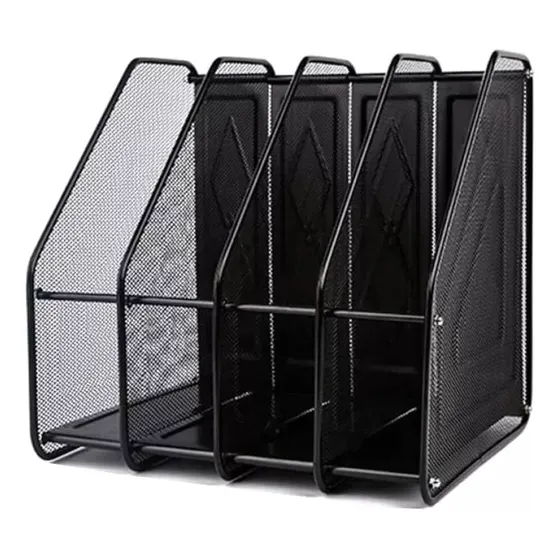 Organizador Revistero Libros Escritorio Metalico 4 Niveles