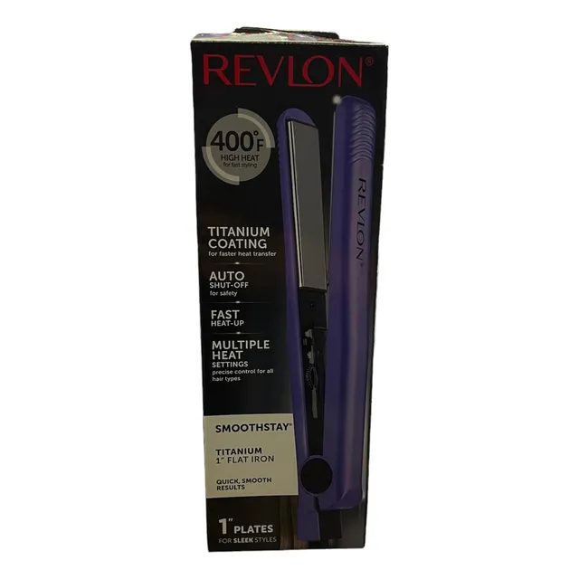 Plancha Alaciadora De Cabello De Titanio De 1 Revlon Color Violeta